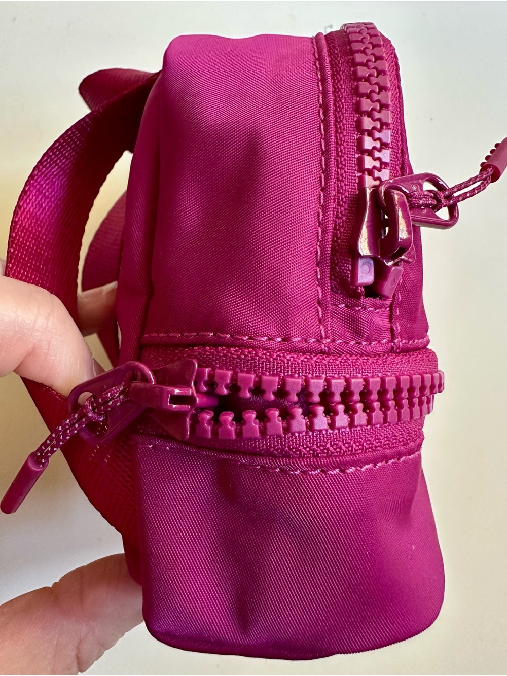 Lululemon City Adventurer Backpack *Nano bag decoration in dark fuschia pink - Picture 4 of 6